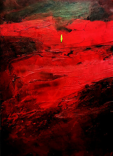 nature contemporaine di Hamideh Sadeghieh, Pittura in vendita su Singulart