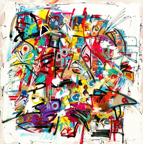 Sakura van Luc Villard, Schilderij te koop op Singulart