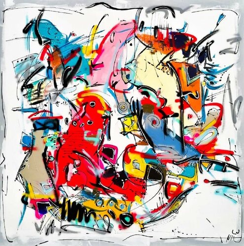 Poésie Verticale van Luc Villard, Schilderij te koop op Singulart