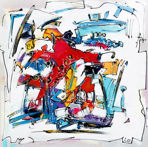 L'Explorateur van Luc Villard, Schilderij te koop op Singulart