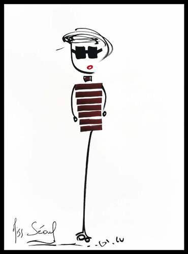 Miss Séoul II di Luc Villard, Disegno in vendita su Singulart