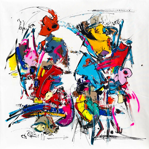 Don Quijote van Luc Villard, Schilderij te koop op Singulart