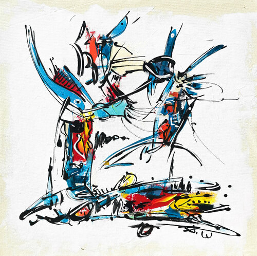 Astéria van Luc Villard, Schilderij te koop op Singulart