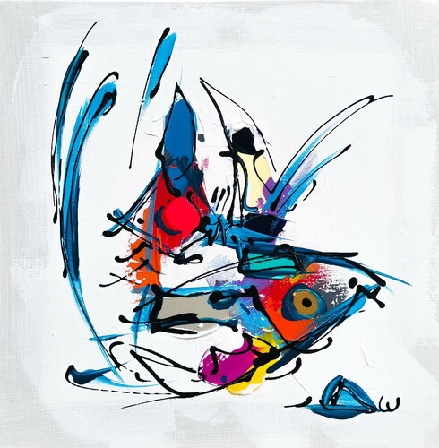 Algorab van Luc Villard, Schilderij te koop op Singulart