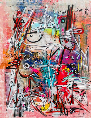 Forest Flower par Luc Villard, Peinture en vente sur Singulart
