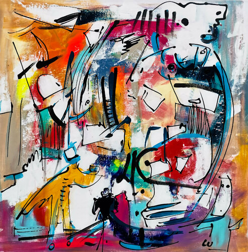 Adad par Luc Villard, Peinture en vente sur Singulart