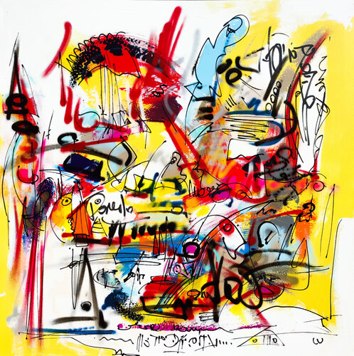 Le Maitre du Feu von Luc Villard, Malerei kaufen auf Singulart