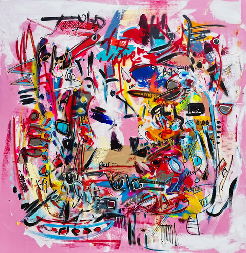 Genki di Luc Villard, Pittura in vendita su Singulart