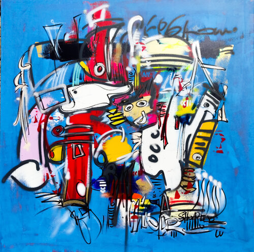 エ*ル様 ストリートアート 自動販売機 アートプリント ストリートアート絵画販売 : 現代ストリートアート絵画を