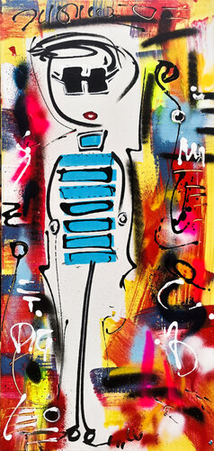 Miss du monde N°5 di Luc Villard, Pittura in vendita su Singulart