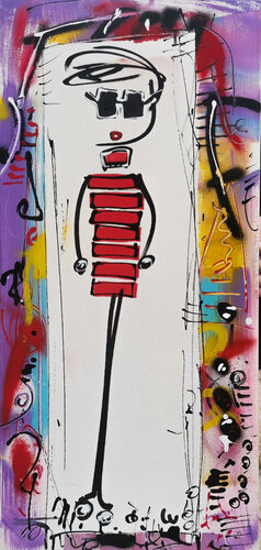 Miss du monde N°6 di Luc Villard, Pittura in vendita su Singulart