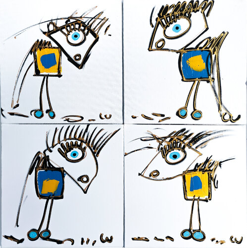 Quatuor von Luc Villard, Malerei kaufen auf Singulart