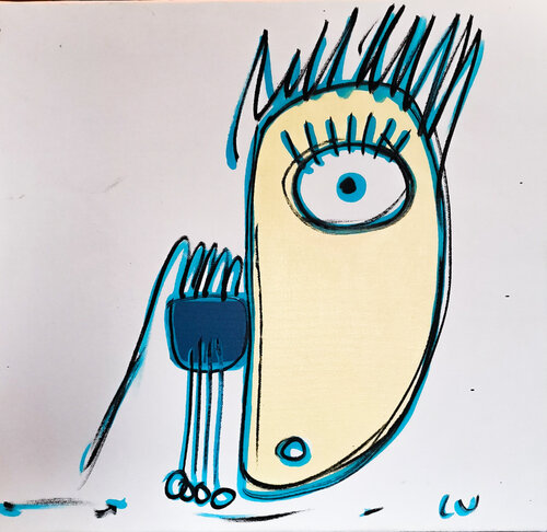 Luna di Luc Villard, Pittura in vendita su Singulart