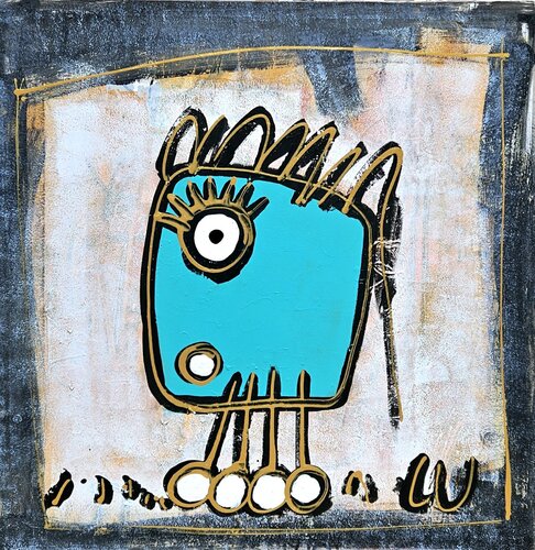 Zazou van Luc Villard, Schilderij te koop op Singulart