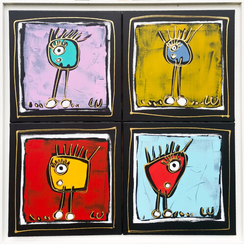 Les zamis von Luc Villard, Malerei kaufen auf Singulart