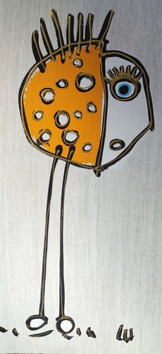 Orange peel & Acid drop von Luc Villard, Malerei kaufen auf Singulart