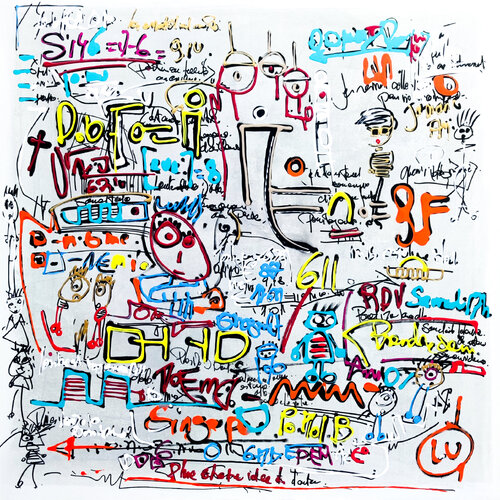 Symphonie N°42 Minor von Luc Villard, Malerei kaufen auf Singulart