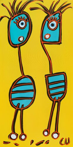 B + L von Luc Villard, Malerei kaufen auf Singulart