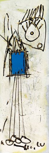 Blue Guy von Luc Villard, Malerei kaufen auf Singulart