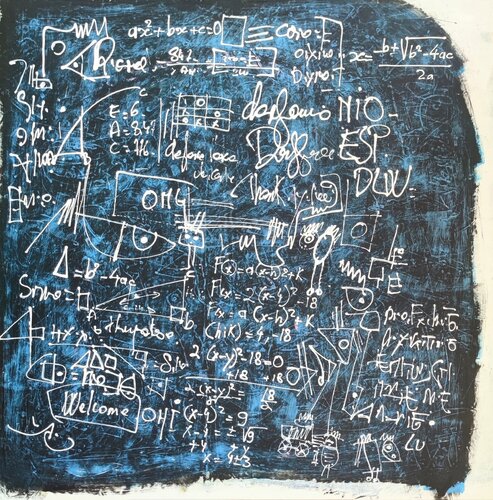 Pacific Blue van Luc Villard, Schilderij te koop op Singulart