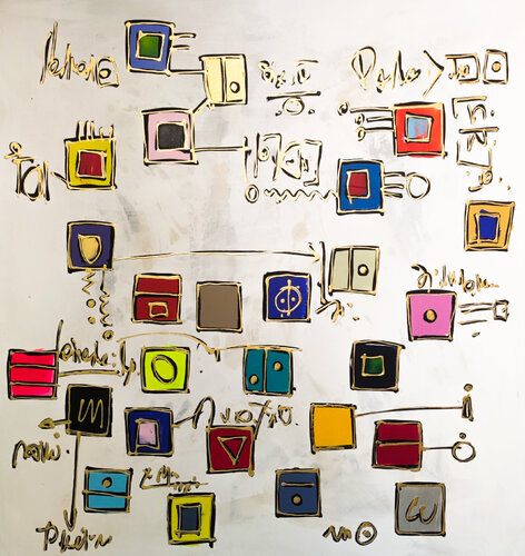 Echec et Mat von Luc Villard, Malerei kaufen auf Singulart