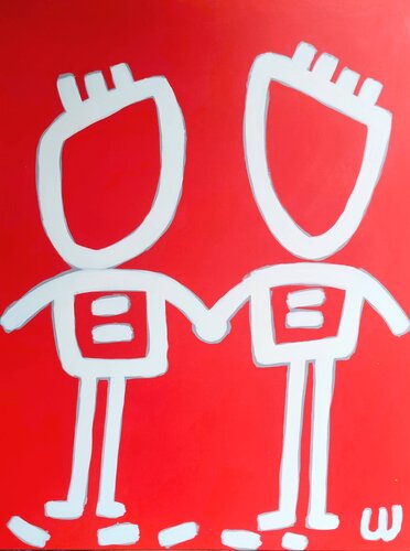 Sweethearts van Luc Villard, Schilderij te koop op Singulart