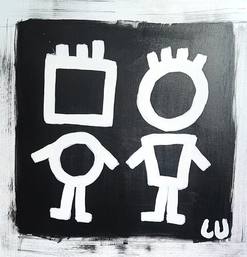 Mrs and Mr van Luc Villard, Schilderij te koop op Singulart