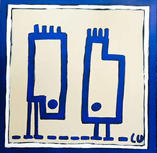 Side by side di Luc Villard, Pittura in vendita su Singulart