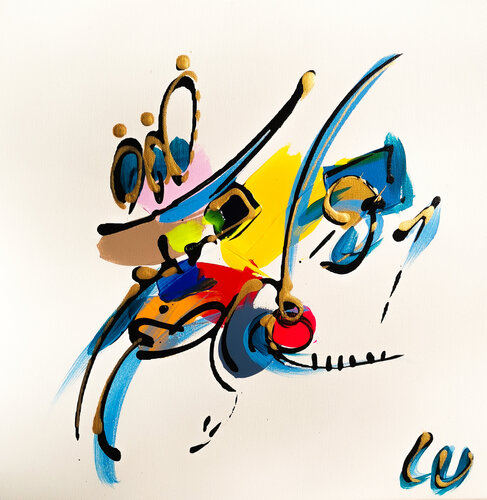 Epsilon Lyrae by Luc Villard, 회화 for Sale on Singulart
