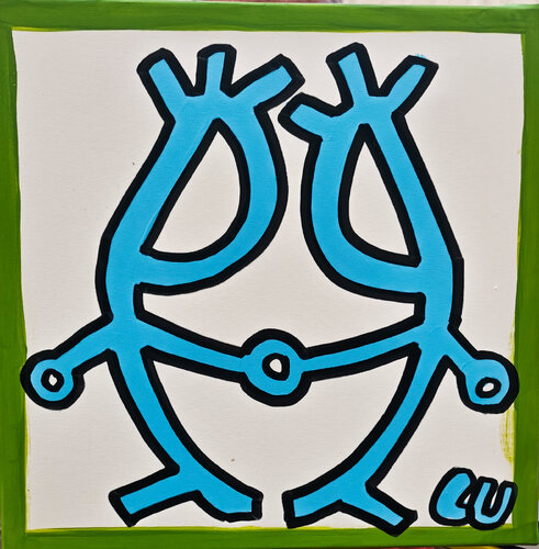 Les Inséparables N°2 di Luc Villard, Pittura in vendita su Singulart