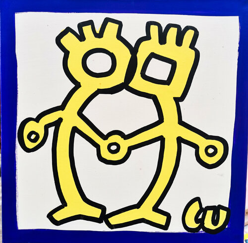 Les Inséparables N°11 van Luc Villard, Schilderij te koop op Singulart