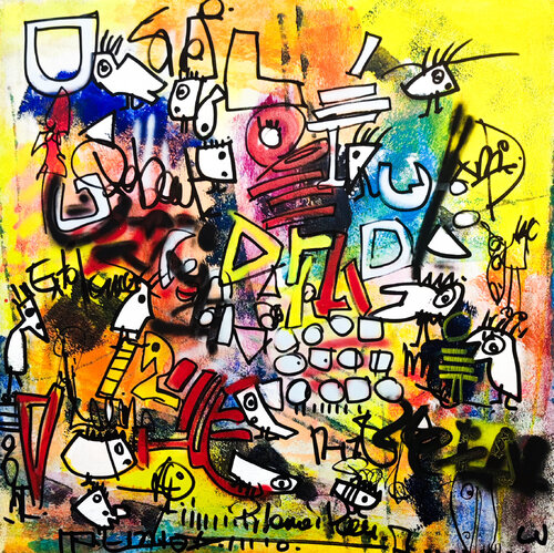 Les âmes libres par Luc Villard, Peinture en vente sur Singulart