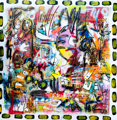 Le carnaval des possibles par Luc Villard, Peinture en vente sur Singulart