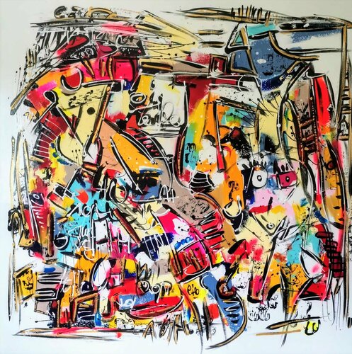 Allégresse van Luc Villard, Schilderij te koop op Singulart