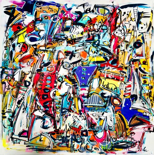 Histoire sans fin van Luc Villard, Schilderij te koop op Singulart