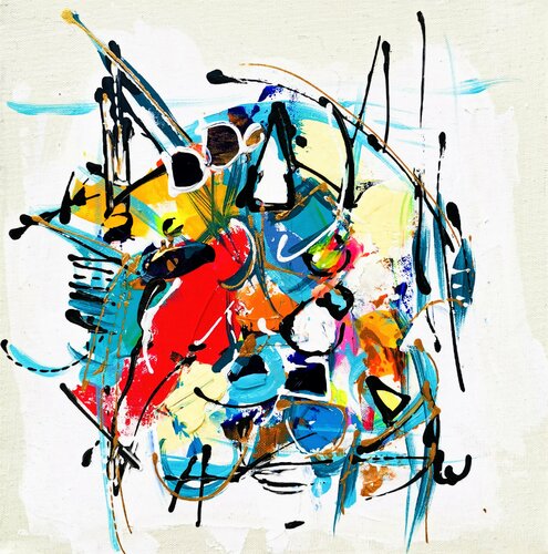 Alpha Geminorum van Luc Villard, Schilderij te koop op Singulart