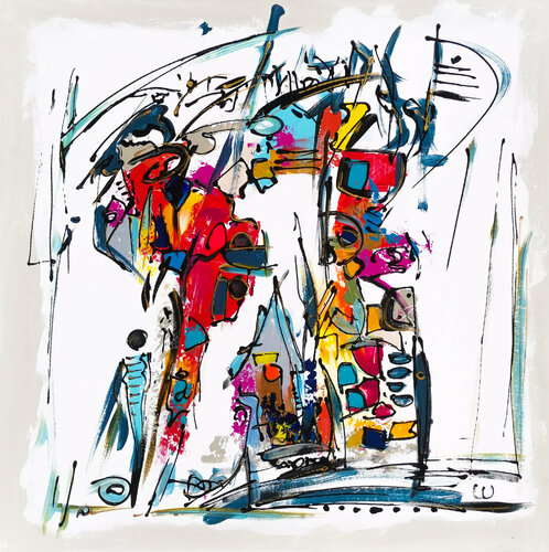 Le voyage du héros von Luc Villard, Malerei kaufen auf Singulart