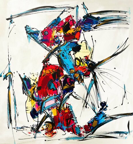 Ascension par Luc Villard, Peinture en vente sur Singulart