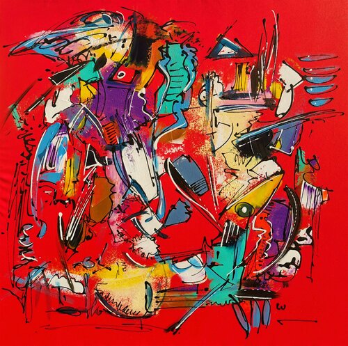 Bossa Nova par Luc Villard, Peinture en vente sur Singulart