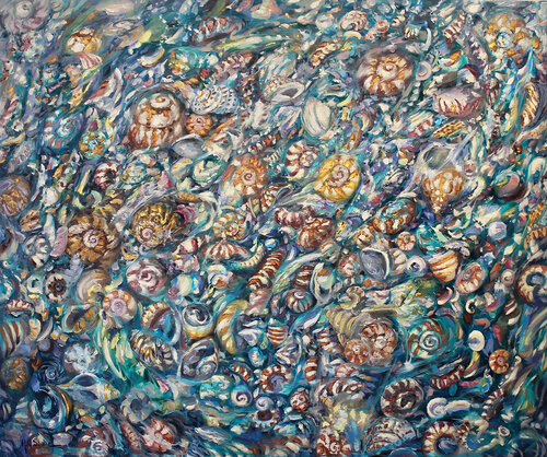 Tide Pool V di Kristen Olson Stone, Pittura in vendita su Singulart