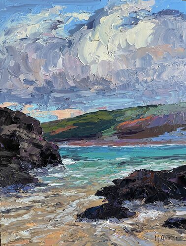 Secret Beach, Maui van Kristen Olson Stone, Schilderij te koop op Singulart