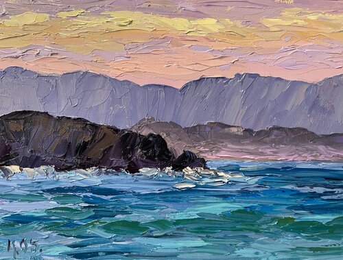 Baja Sunset von Kristen Olson Stone, Malerei kaufen auf Singulart