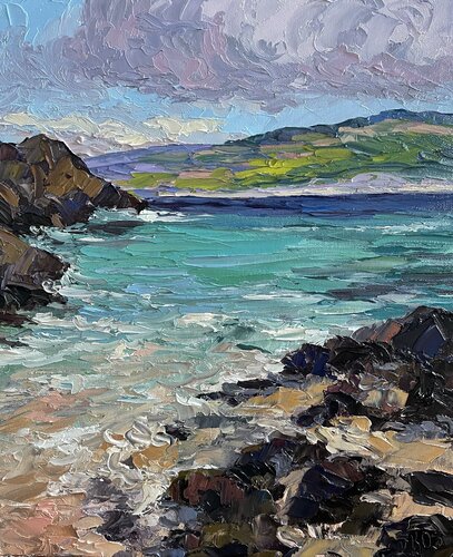 Hideaway Beach van Kristen Olson Stone, Schilderij te koop op Singulart
