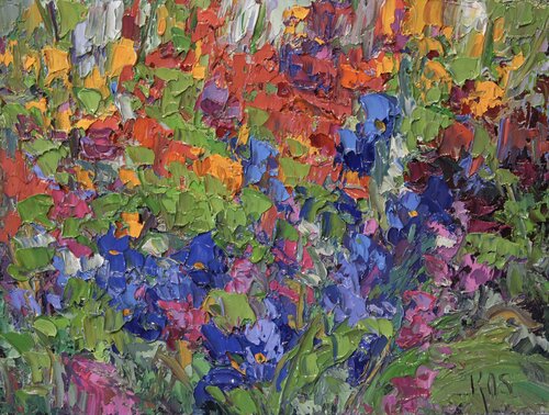 Flower Field, France van Kristen Olson Stone, Schilderij te koop op Singulart