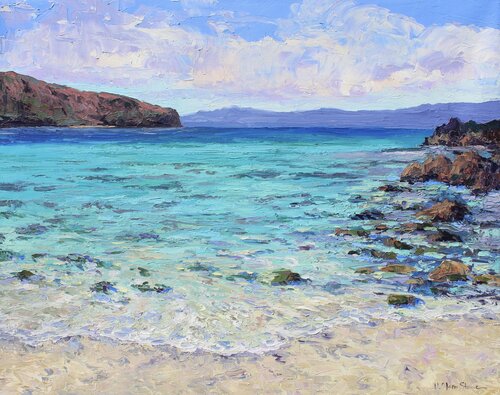 Another Day In Paradise di Kristen Olson Stone, Pittura in vendita su Singulart