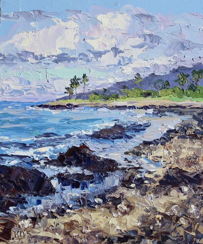 Kohala Coast, Hawaii van Kristen Olson Stone, Schilderij te koop op Singulart