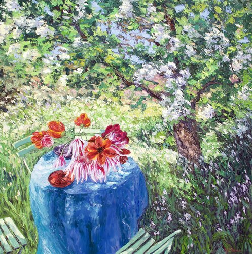 Tuscan Picnic van Kristen Olson Stone, Schilderij te koop op Singulart