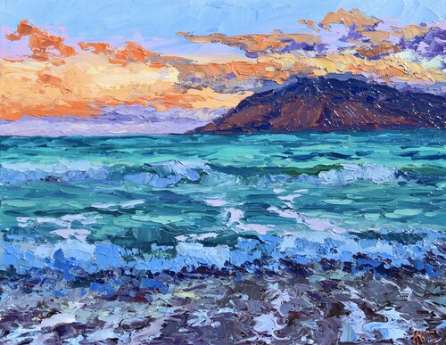 Last Evening On Maui van Kristen Olson Stone, Schilderij te koop op Singulart