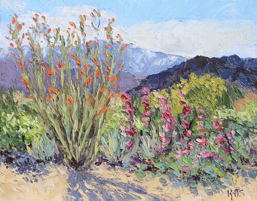 The Desert Garden van Kristen Olson Stone, Schilderij te koop op Singulart