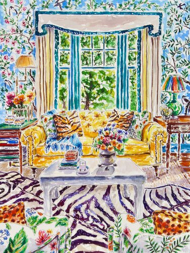 Wild Elegance, Embracing Nature's Patterns van Kristen Olson Stone, Schilderij te koop op Singulart